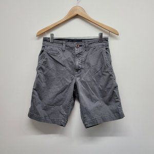American Eagle Active Flex Classic Casual Shorts Gray Grey Mens AEO Size 26